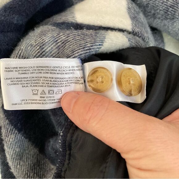 Banana Republic Women's Brushed Flannel Shirt Jacket shacket size medium! EUC! - Picture 4 of 13